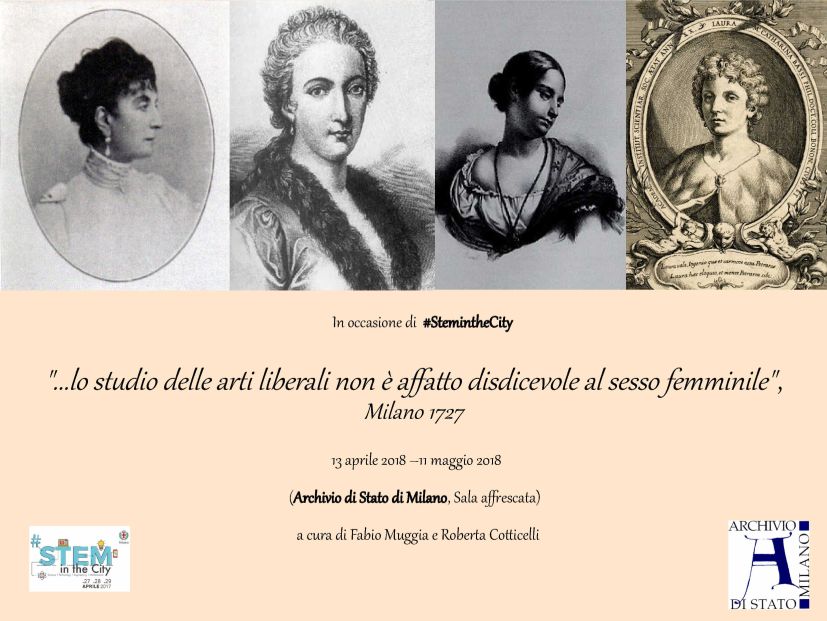 "...lo studio delle arti liberali non è affatto disdicevole al sesso femminile", Milano 1727