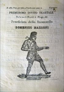 Viterbo, 1836. Bruscagli - Lo Stenterello di Domenico Mazzoni