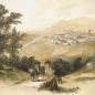 Sezze, 1843. Panorama di Sezze da un disegno di Edward Lear 