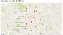 Viterbo, Google Maps - con spazi dello spettacolo