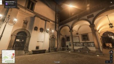 Viterbo, Palazzo dei Priori - interno (da Google Street View)