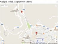 Magliano in Sabina. Mappa Google