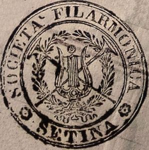 Sezze 1851. Filodrammatica: Timbro