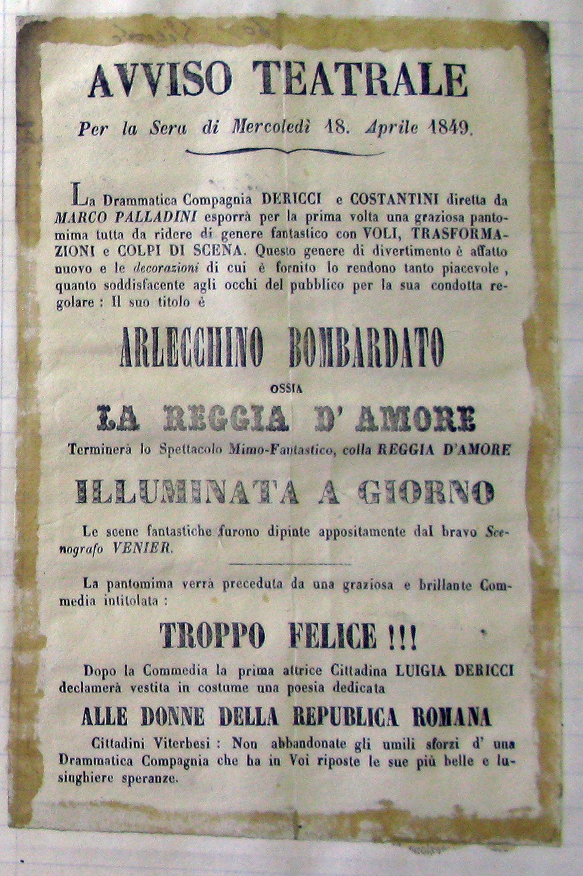Viterbo, 1849. Alrecchino Bombardato. Fig. 1
