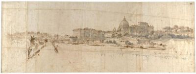 Veduta del Vaticano dai Prati di Castello