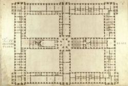 Pianta della Reggia di Caserta, Piano secondo
