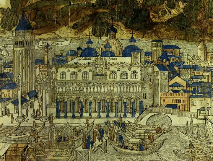 Ehard Reuwich, 1486, particolare di San Marco e del campanile