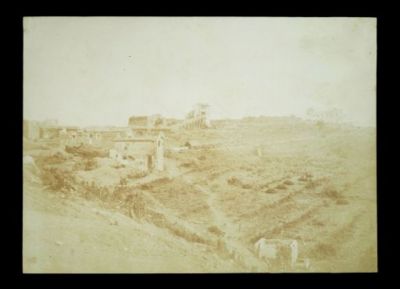 BSMC_03. Veduta panoramica della linea di difesa all’esterno delle mura gianicolensi