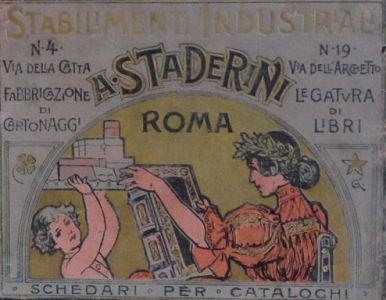 0956 - Il lavoro a Roma. Pubblicità dello 'Stabilimento industriale tipografico Aristide Staderini' (Almanacco italiano, 1900)