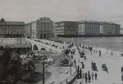 0475 - Il nuovo ponte Cavour in costruzione (Illustrazione italiana, 16 giugno 1901)