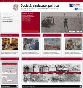 Homepage della mostra