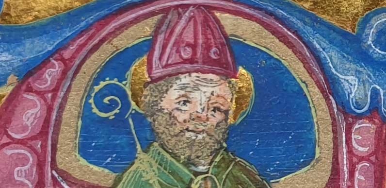 Vescovo aureolato in Aldini 118