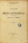 A. Morelli, Lezioni di diritto costituzionale, Padova (1911-'12)
