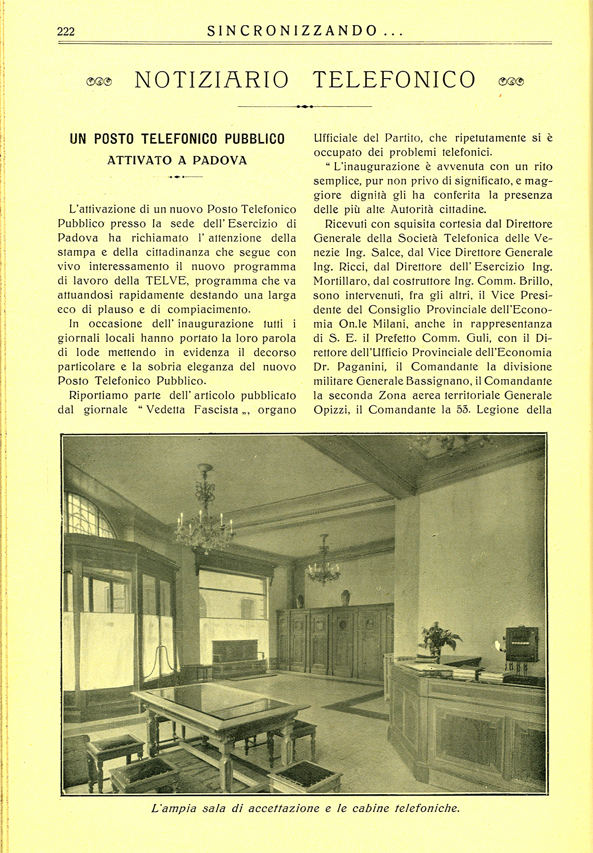 Da &laquo;Sincronizzando&hellip;&raquo;, rivista del Gruppo elettrico Sip, n. 3, 1930