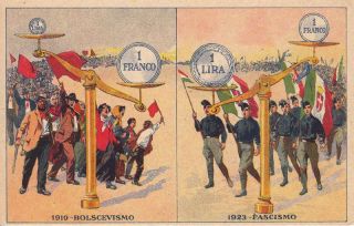 Cartolina di propaganda fascista per le elezioni politiche del 1924