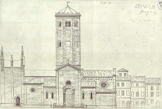 Basilica di Sant'Antonino. Probabilmente parte di un progetto di restauro.