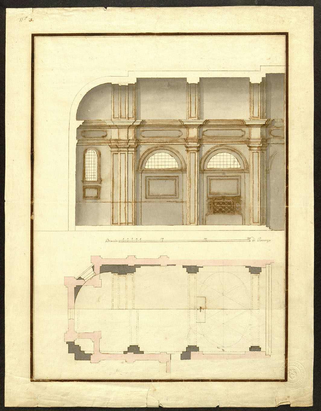 Santa Maria di Campagna. Modifiche all'abside.