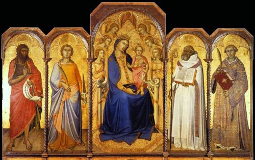 Luca di Tomme, Madonna con Bambino e Santi, Siena, Pinacoteca