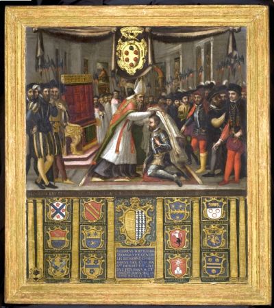 Tiberio Billò, Cosimo I riceve le insegne di gran maestro dell’ordine di Santo Stefano (n. inv. 065)