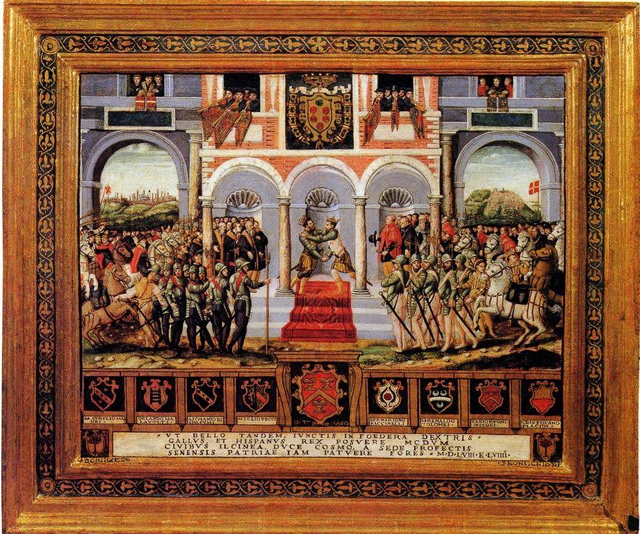 Monache di Santa Marta, La pace di Cateau-Cambrésis. L'abbraccio tra Filippo II di Spagna ed Enrico II di Francia (n. inv. 063)
