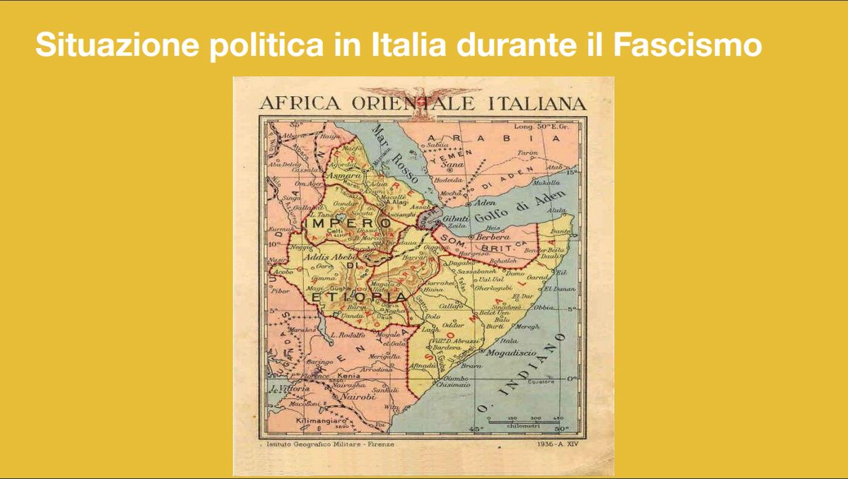 Situazione politica in Italia durante il Fascismo [CC BY]