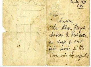 Letter from the Princess, 1896