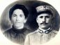 Avigni Antonio, foto in divisa del 78° Rgt. Ftr. della Brigata TOSCANA, con a fianco (in fotomontaggio) la moglie Teresa Sanfelici.