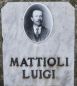 Mattioli Luigi, Lapide cimiteriale