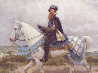 L. Rossi, Ladislao Odescalchi durante il Carosello del 1883 - &copy; Museo di Roma