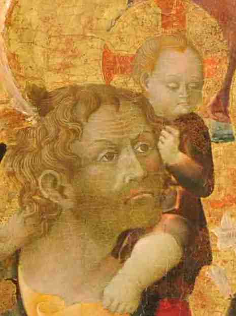 Madonna col Bambino e i santi Giovanni Battista, Maria Maddalena, Cristoforo e Domenico (dettaglio)