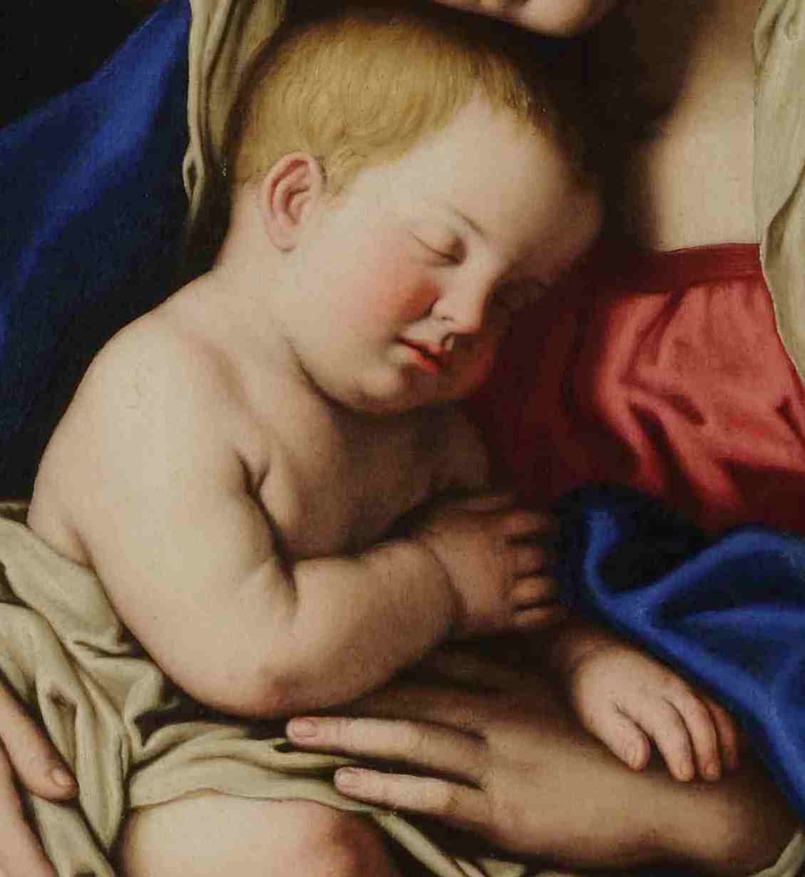 Madonna col Bambino dormiente (dettaglio)