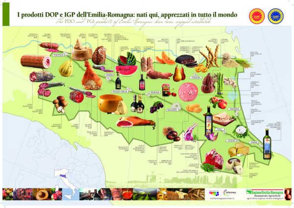 Mappa DOP IGP - Diateca Assessorato Agricoltura Regione Emilia-Romagna