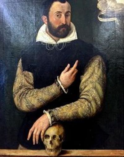 Luca Longhi, Ritratto di Girolamo Rossi, pittura a olio su tela, 1567 - Museo d'arte della città, Ravenna