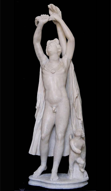 Statua in marmo raffigurante Narciso. IV sec a.C.