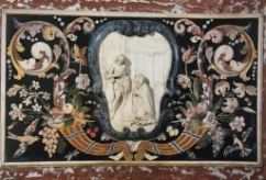 Altare di S. Maria Maddalena de' Pazzi, particolare del paliotto di Corbarelli