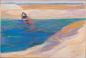 Lin Delija, Figura di donna su specchio d'acqua, (1986) - Museo Civico di Antrodoco 