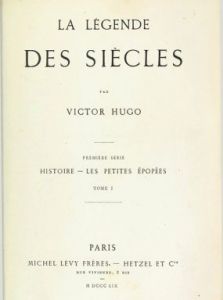 Hugo, La légende des siècles (1859)