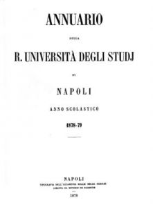Annuario della R. Università degli studj di Napoli (1878/79)