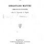 Sebastiano Maturi, L'idea di Hegel (1891)