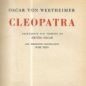 Wertheimer, Cleopatra (1932)