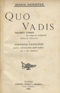 Sienkiewicz, Quo vadis? (1900)