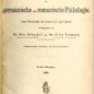 Literaturblatt für germanische und romanische Philologie (1880)