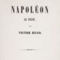 Hugo, Napoléon le petit (1852)