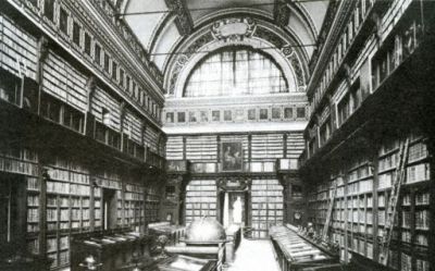 Biblioteca Ambrosiana - salone (prima del bombardamento del 1943)