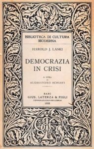 Laski, Democrazia in crisi