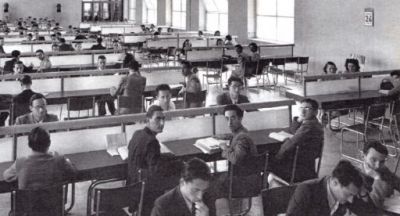 Biblioteca Alessandrina - sala di lettura (1940 circa)