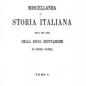 Miscellanea di storia italiana (1862)