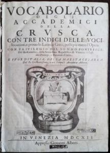 Vocabolario della Crusca (1612)