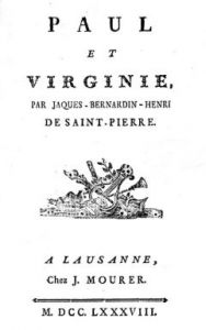 Bernardin de Saint-Pierre, Paul et Virginie (1788)