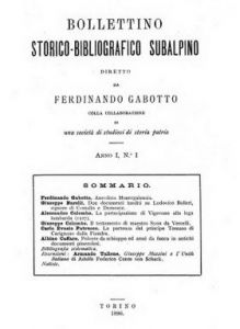 Bollettino storico-bibliografico subalpino (1896)